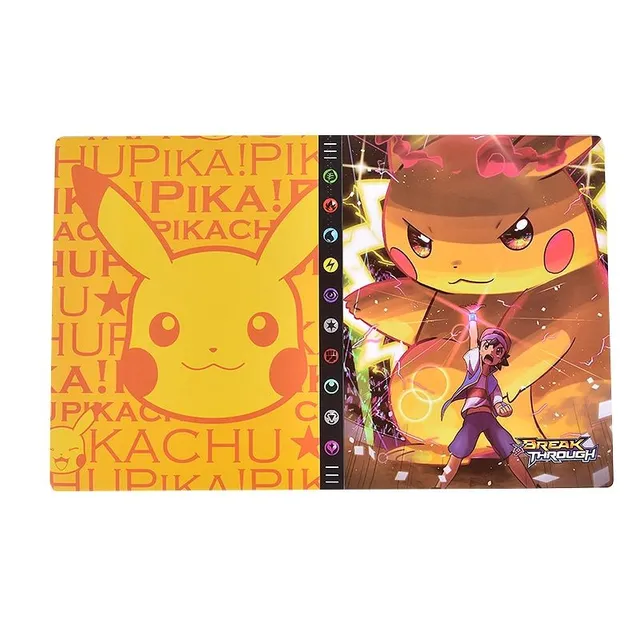 Album for game cards with many Pokemon themes
