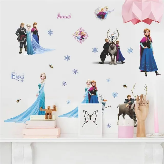 Wall sticker Elsa Anna | Ice Kingdom