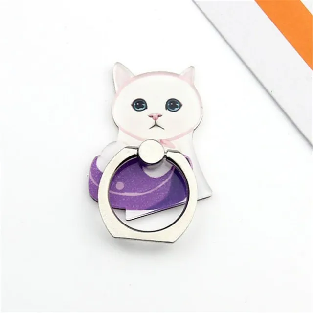 Cute vintage metal PopSockets holder in the shape of a cat