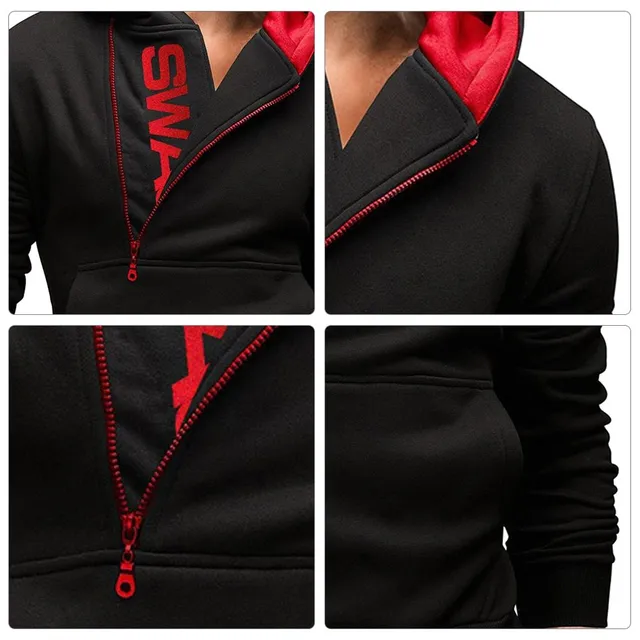 Men's sweatshirt with an interesting zipper