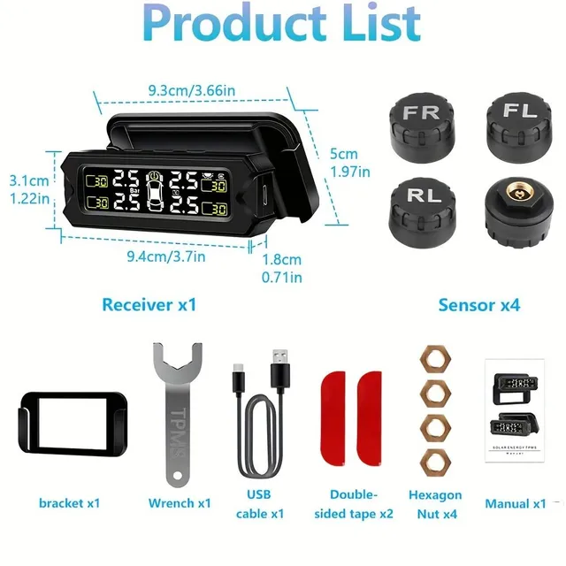 Tyre pressure monitoring system for cars
