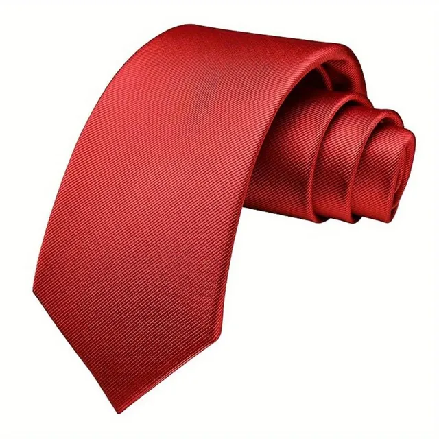 Men's single-color tie suitable for business meetings, weddings and balls