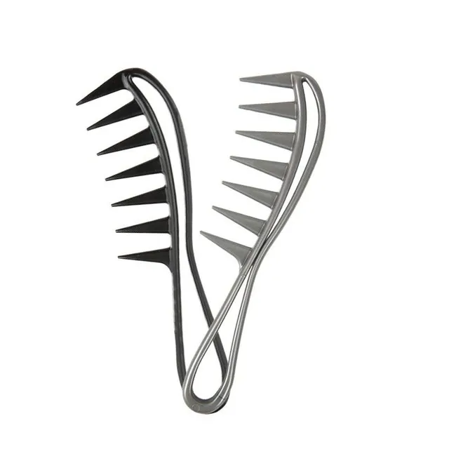 Comb with wide teeth