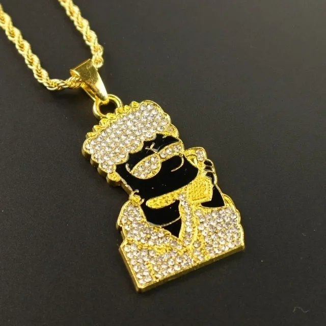 Collier moderne stylé pour homme Simpson