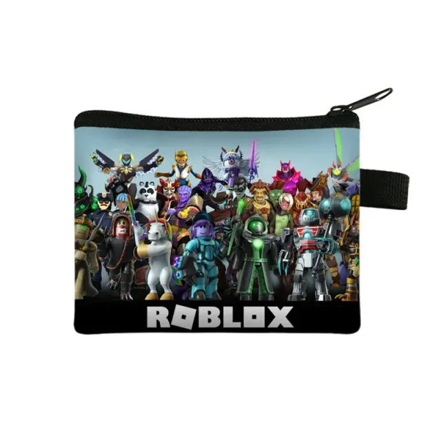 Unisex children's zipper wallet with themes of popular Roblox characters