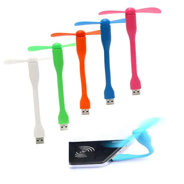Přenosný větráček na zapojení do USB v různých barevných variantách Ciryl