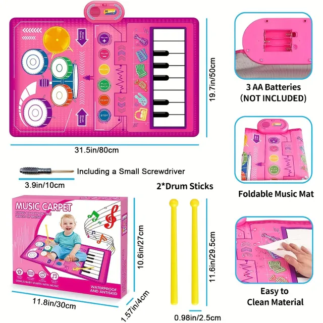 Dětská multifunkční hudební klávesnice pro batolata