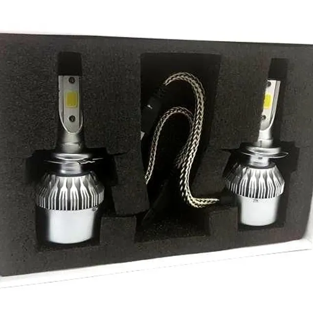 Set 2 becuri LED H7 6000K 36W/3800LM 12V/24V