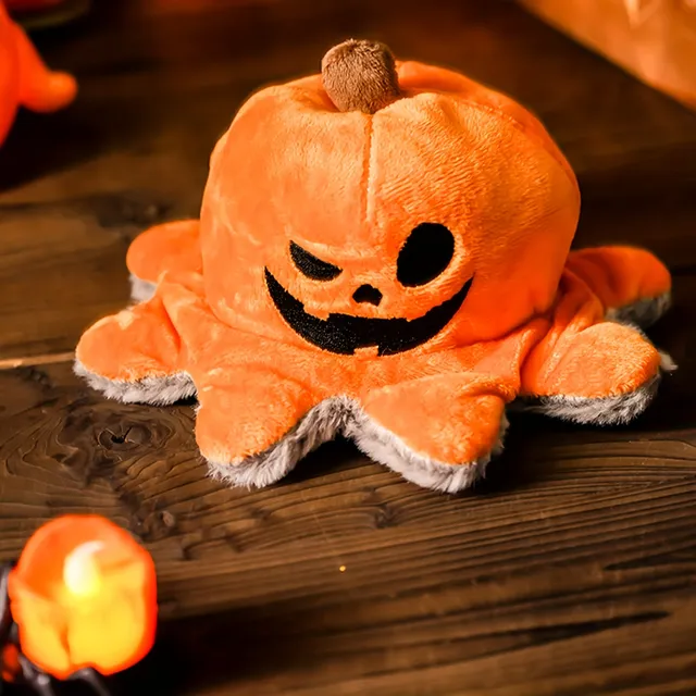 Pulpo y calabaza de peluche interactivos para perros y gatos en Halloween