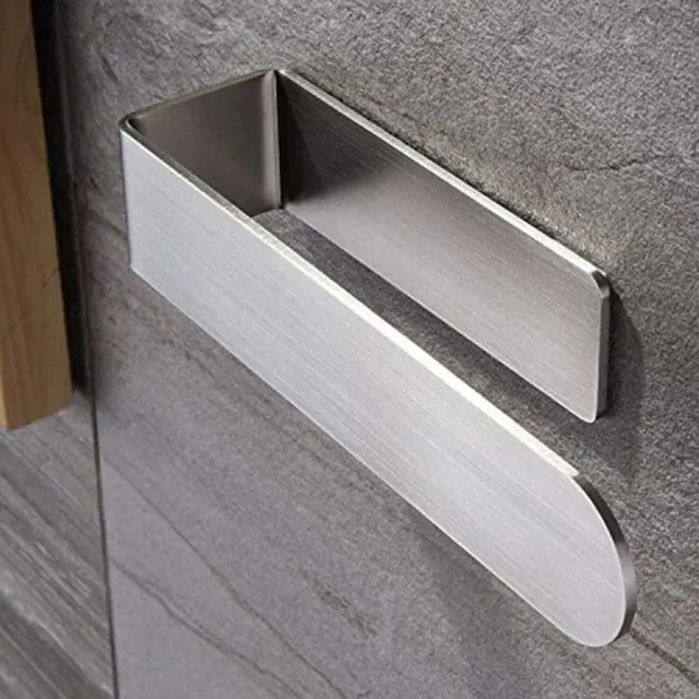 Self-adhesive towel bar - stainless steel, matt black / silver
