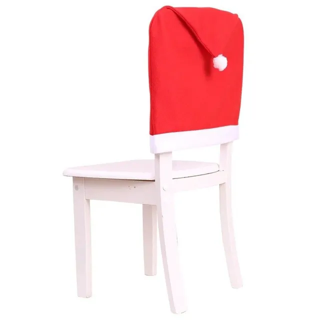 Christmas cover on chair hat 2 pcs