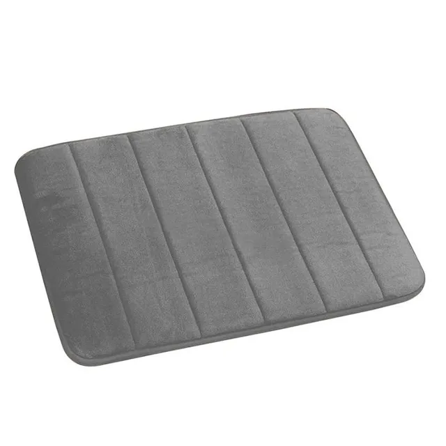 Soft bath mat with memory