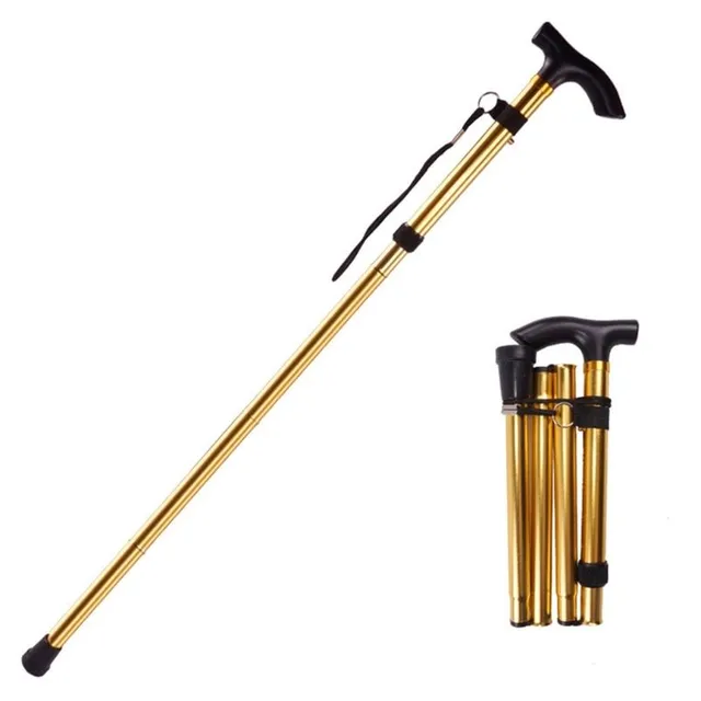 Folding aluminium hiking sticks for seniors, telescopic