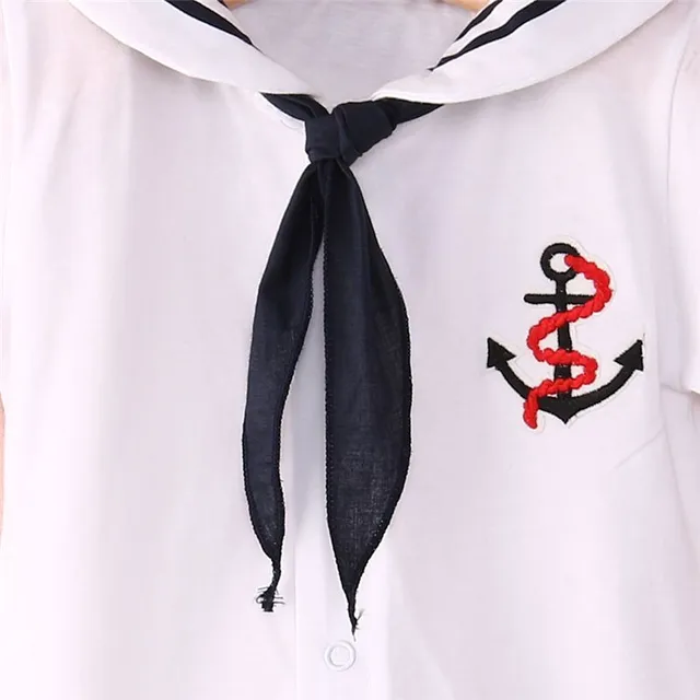 Baby sailor's jumpsuit - white