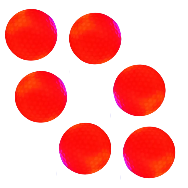 Balenie 6 golfových loptičiek s LED svetlami
