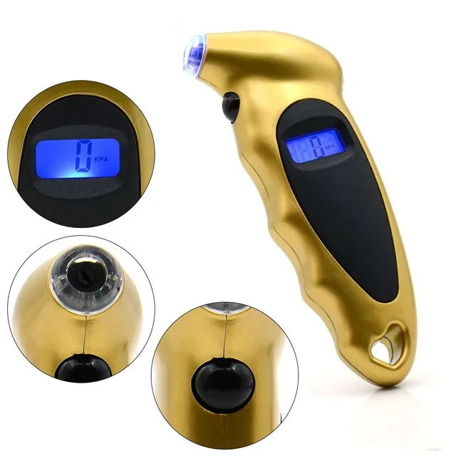 Digital tyre pressure and depth meter