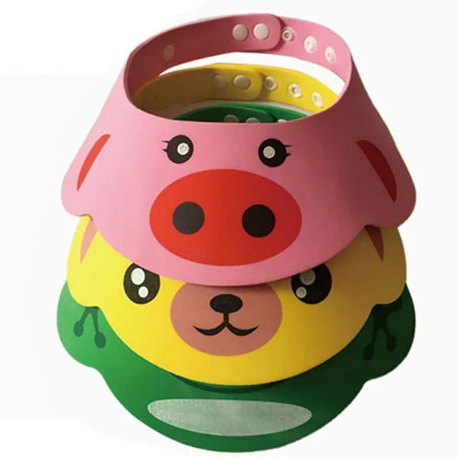 Children's bathing cap with animal motifs