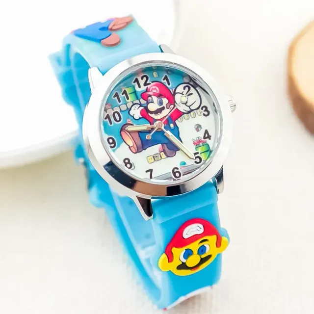 Baby analog watch with Super Mario Bros motif.