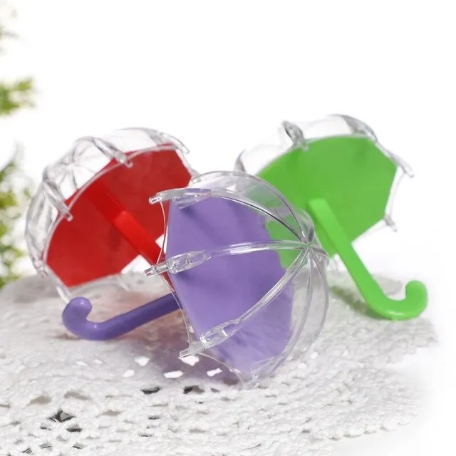 Plastic candy box in the shape of an umbrella 12 pcs