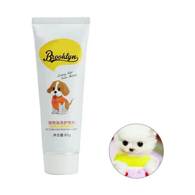 Hair color for dogs and cats Hair coloring cream 80 g Pets accessories