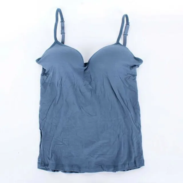 Ladies tank top with padded bra