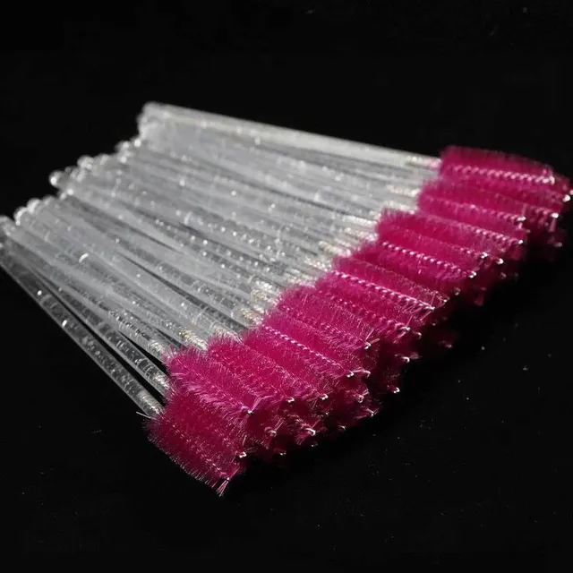 Set of practical eyelash and eyebrow brushes 50 pieces - several colour variants Borys