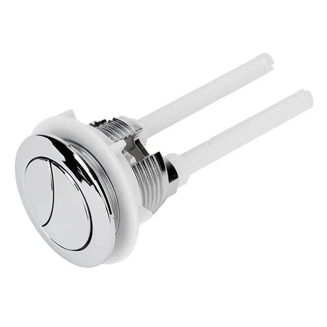 Double flush toilet button with round valve