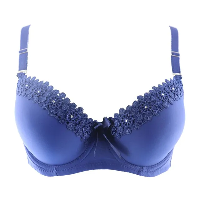 Women's Push-up Bra with Flowers