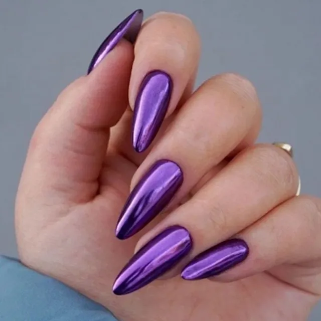 Luxury matt nail polish with trendy metallic effect - several colour variants