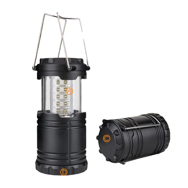 Camping lamp for 3x AA battery