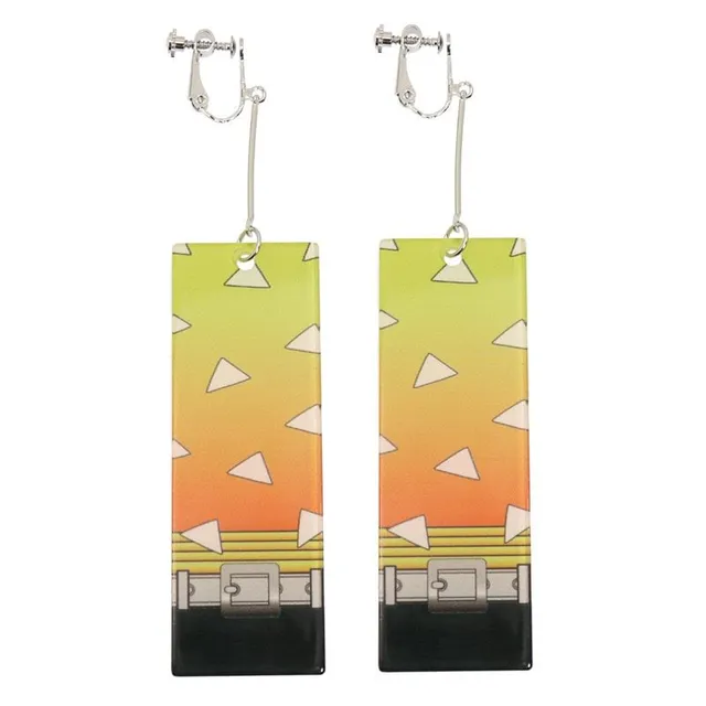 Trendy acrylic earrings - Hanafuda