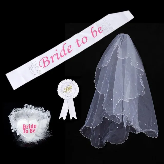 "Bride to be" set 4 bucăți Adriel - 2 tipuri