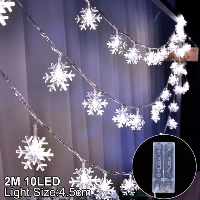 Lumini LED de Crăciun Snowflake