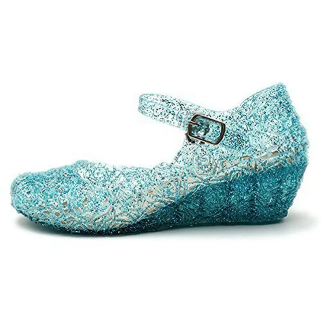 Children's princess sandals with glitter