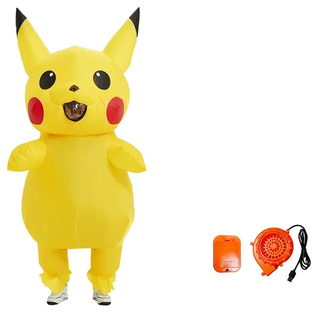 Nafukovací kostým na halloween pro dospělé - Pikachu
