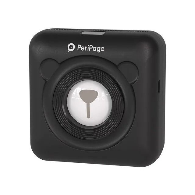 Kapesní termotiskárna PeriPage A6 Mini - bezdrátová, na štítky, samolepky, poznámky a fotky s připojením BT a USB, rozlišení 304 DPI