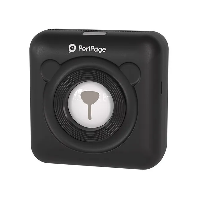 Imprimantă termică de buzunar PeriPage A6 Mini - wireless, pentru etichete, autocolante, notițe și fotografii cu conexiune BT și USB, rezoluție 304 DPI