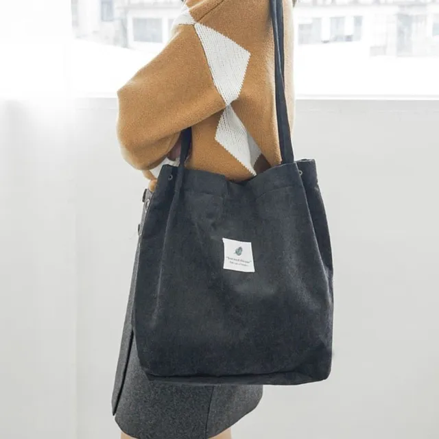 Modern one-colour original canvas bag for shopping or events - various colours