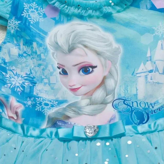 Dziewczyna sukienka z bajki Frozen