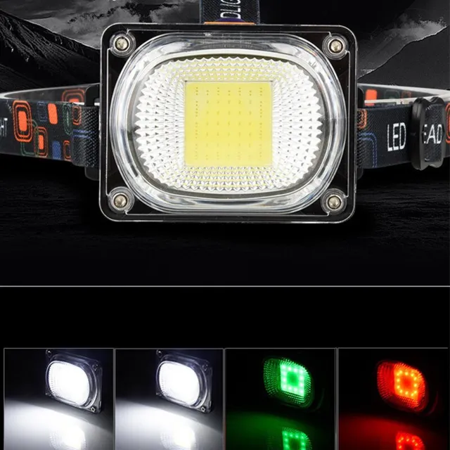 Profesionálna LED čelovka s čelovým svetlom a vstavanou dobíjacou batériou