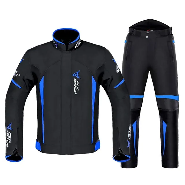 Costum de motociclist (jachetă moto + pantaloni pentru motocicletă)