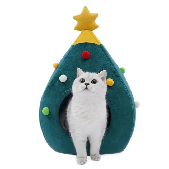 Posteľ pre vianočné mačky Kenly