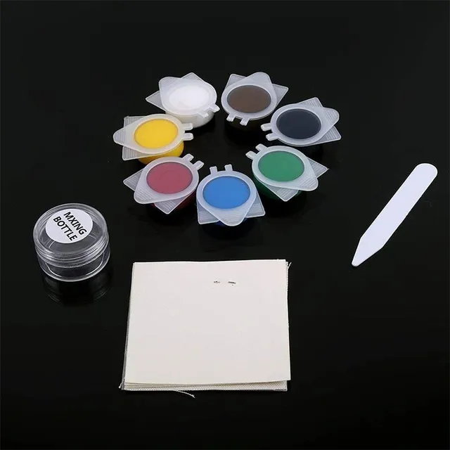 Leather repair kit - paint scuffs, scratches and tears