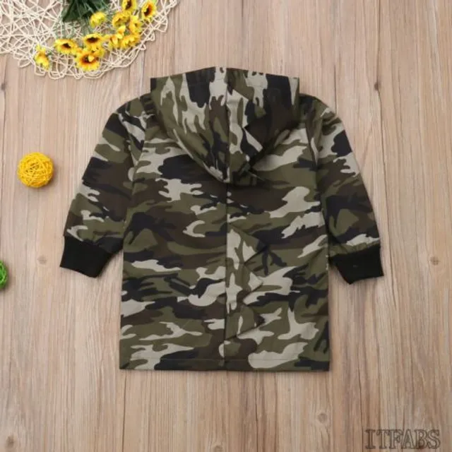 Detská štýlová army bunda pre chlapcov