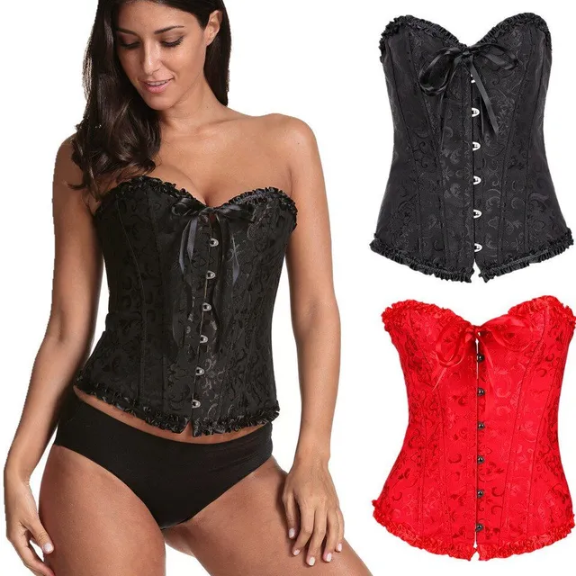 Ladies trendy corset with ruffle pattern Alvarez