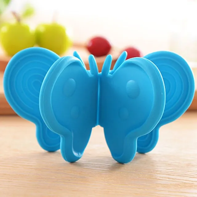 Silicone butterfly-shaped mitt