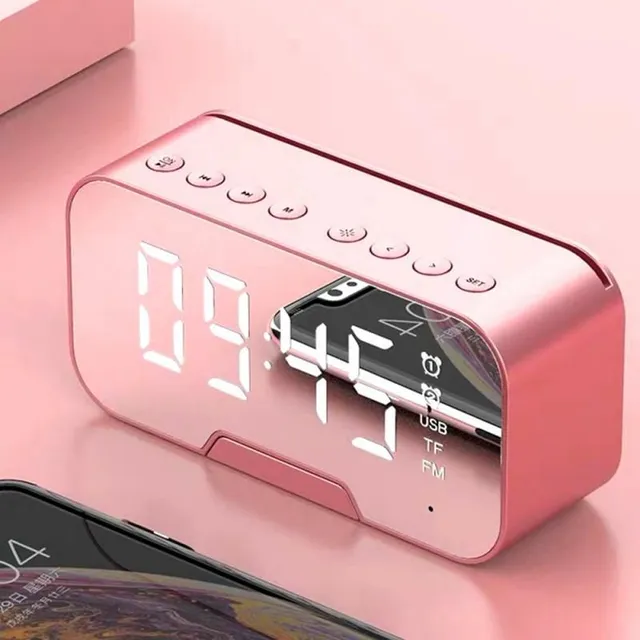 Ceas deșteptător Bluetooth cu radio și mp3
