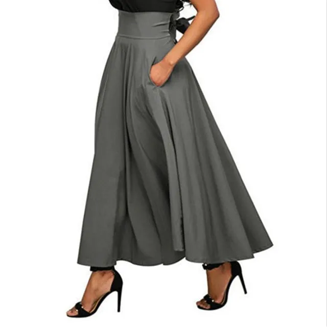 Women's long skirt with pocket Almira