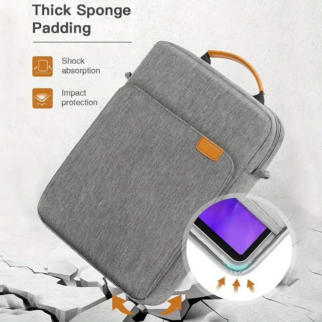 Sac vertical pour tablette avec bandoulière, Sac pratique pour ordinateur portable pour les trajets, Sac à main imperméable