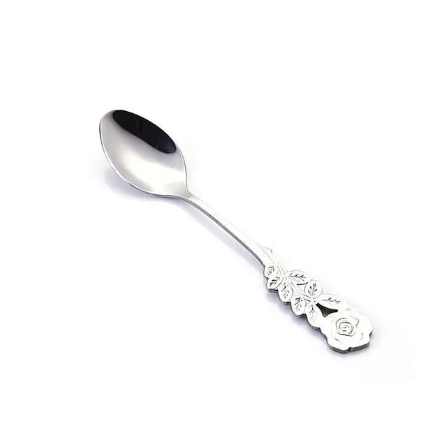 Coffee spoon with rose